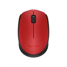 Logitech M170 Comfort and Mobility Wireless Mouse - Red