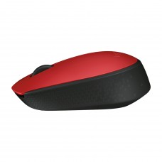 Logitech M170 Comfort and Mobility Wireless Mouse - Red