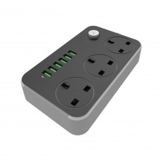 LDNIO SC3604 ( SC 3604 SC-3604 ) 3.4A MAX [Malaysia Plug] Power Socket with 3 AC 6 USB SUPER FAST Charger Adapter 2500W 10A