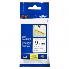 Brother TZe-S221 Black on White (9mm) Strong Adhesive Tapes