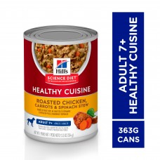 Hill's Science Diet Adult 7+ Healthy Cuisine Roasted Chicken, Carrots & Spinach Stew 354g
