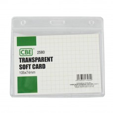 CBE 2580 Transparent Soft Card - 105 x 74mm