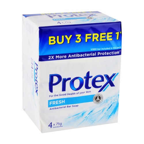 Protex Fresh Antibacterial Bar Soap Valuepack 75g x 4