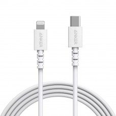Anker A8613 PowerLine 6ft Select USB-C to Lightning Connector Cable - White (1.8M)