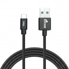 Innoz® InnoLink USB 3.1 to Type-C 5Gbps Super Speed Transfer & 5V/3A  High Speed Charging Cable - Black (1m)