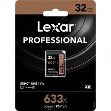 Lexar 633X Professional 32GB V10 U1 SDHC™/SDXC™ UHS-I Memory Cards (up to 95MB/s)