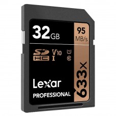 Lexar 633X Professional 32GB V10 U1 SDHC™/SDXC™ UHS-I Memory Cards (up to 95MB/s)