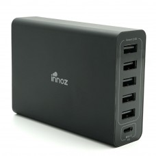 Innoz® InnoPower PD6C USB-C PD 6 Port Desktop Charger - Black