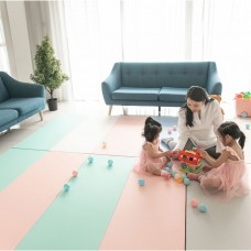 PU Leather & XPE Foam Foldable Play Mat - Pinky (220*140*4cm)