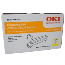 OKI C5100/5200/5300 Yellow Drum Cartridge 42126609 (Item no: OKI C5100 Y DR)