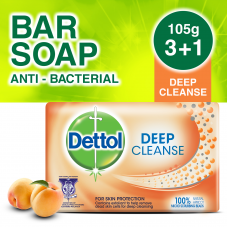Dettol Body Soap Deep Cleanse 105g 3+1 (free)