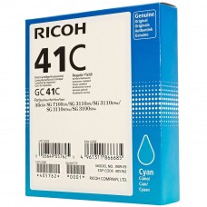 Ricoh (405762) Cyan Gel Cartridge SG3110 - No warranty (Item no: RC GC41C)