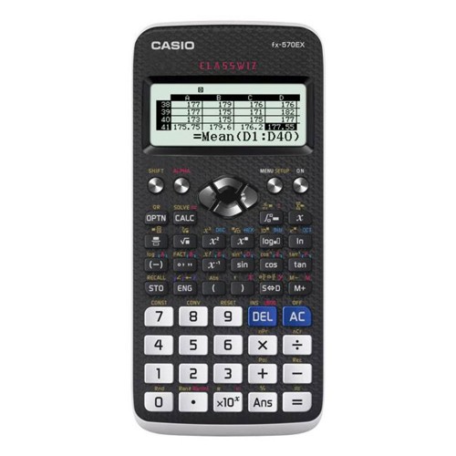 Casio Scientific Calculators 10 + 2 digits, GCSE/AS/A Level (FX570EX)