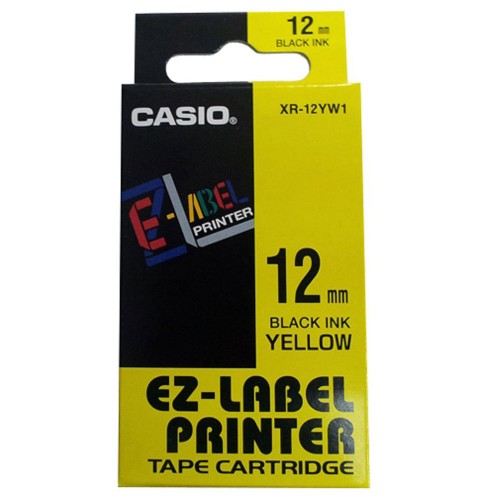2Pcs/Set Black On White 9mm Label Tape XR-9WE For Casio EZ-Serial Kits UK STOCK