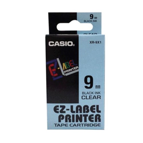 1PK Schwarz auf Metallic Bandkassette XR-24SR für Casio EZ Etikettendrucker 