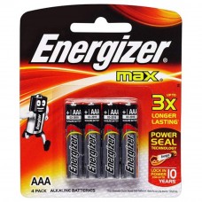 Energizer MAX AAA Alkaline Batteries - 4psc pack (Item No: B06-08) A1R2B221 [220111022]