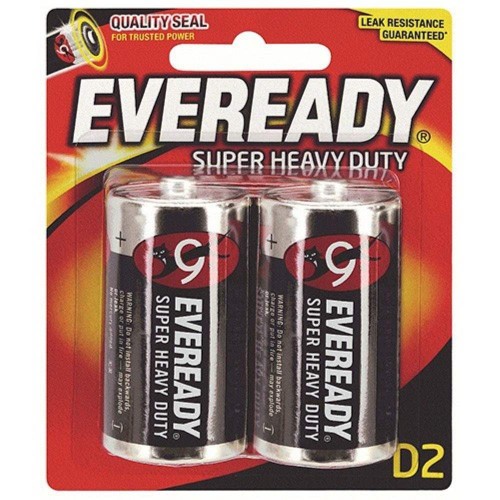 eveready super heavy duty d carbon zinc batteries d size 2 pack b06 d size battery