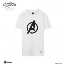 Avengers: Avengers Tee Logo - White, S