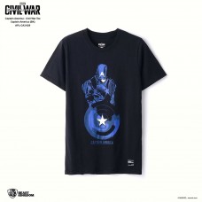 Marvel Captain America: Civil War Tee Captain America - Black, Size S (APL-CA3-029)