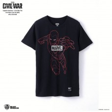 Marvel Captain America: Civil War Tee Iron Man Line Art - Black, Size S (APL-CA3-009)