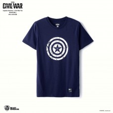 Marvel Captain America: Civil War Tee Shield - Blue, Size XL (APL-CA3-028)