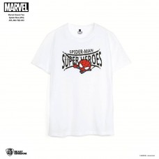 Marvel: Marvel Kawaii Tee Spider-Man - White, Size L (APL-MK-TEE-003)