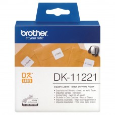 Brother DK11221 Permanent Adhesive Square Labels - 23mm x 23mm