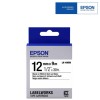Epson LK-4WBN LabelWorks Tape - 12mm Black on White Tape (Item No: EPS LK-4WBN)