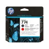 HP 774 Matte Black and Chromatic Red Printhead