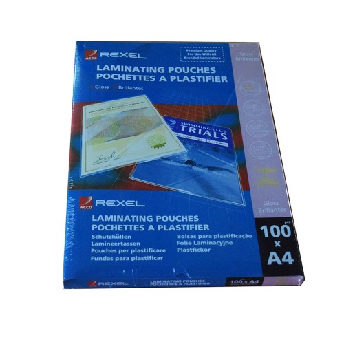 Rexel Laminate Pouch 75 Mic 216 x 303mm A4