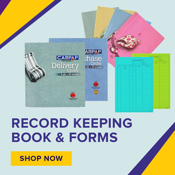 Shop Record Keeping Book and Forms